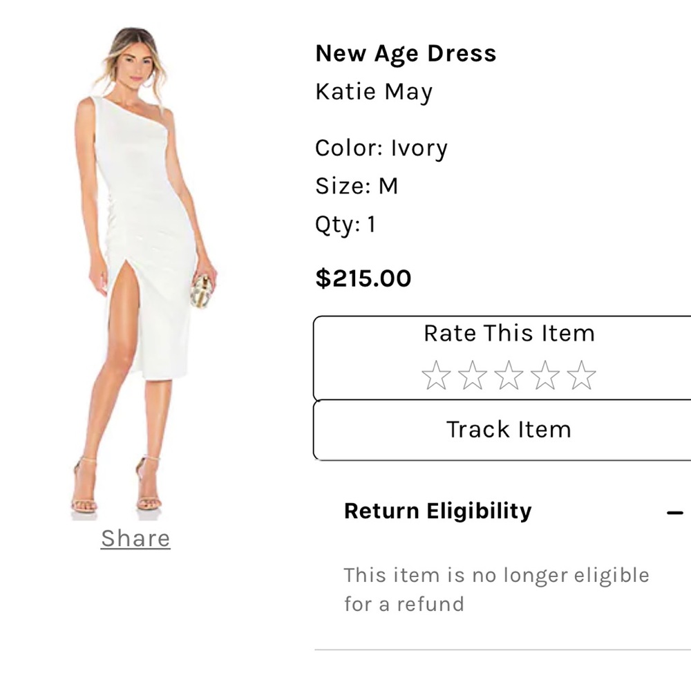 KATIE MAY New Age Dress in Ivory